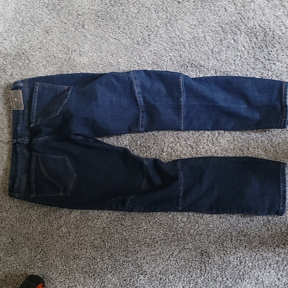 STUNNING RING OF FIRE SLIM BIKER JEANS - Picture 5 of 7